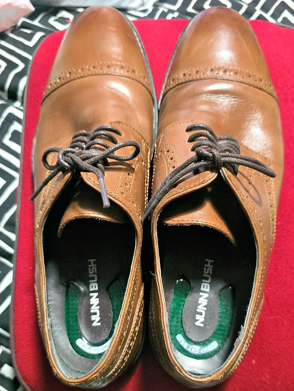 Nunn Bush Men's Brown Brogue Oxfords